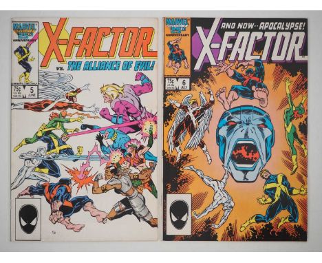 X-FACTOR #5 &amp; 6 (2 in Lot) - (1986 - MARVEL) - First cameo and full appearance (and cover) of Apocalypse + the first team