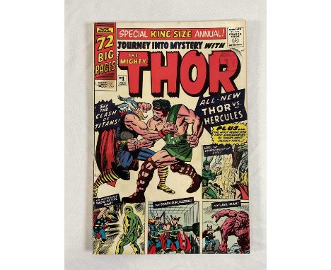 JOURNEY INTO MYSTERY KING-SIZE ANNUAL #1 - (1965 - MARVEL - UK Price Variant) - First appearance of Hercules + First appearan