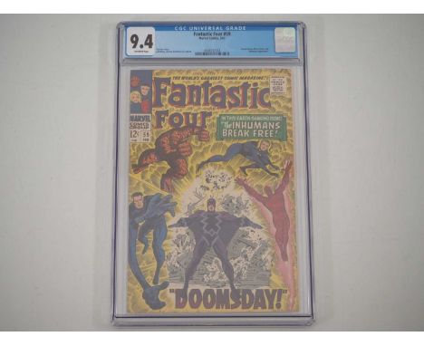 FANTASTIC FOUR #59 (1967 - MARVEL) - GRADED 9.4(NM) by CGC - Dr. Doom steals the Silver Surfer's powers - Classic cover art b