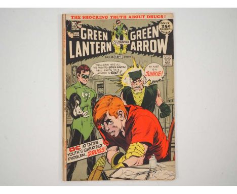 GREEN LANTERN #85 - (1971 - DC) - Anti-drugs issue + Speedy revealed as a drug addict in the last panel - Neal Adams cover an