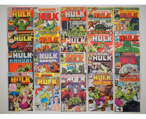 INCREDIBLE HULK ANNUAL #2 to 19 + INCREDIBLE HULK vs QUASIMODO #1 + INCREDIBLE HULK AND WOLVERINE #1 (20 in Lot) - (1969/1993