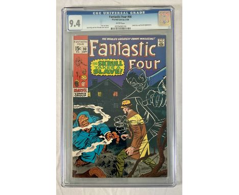 FANTASTIC FOUR #90 (1969 - MARVEL) - GRADED 9.4(NM) by CGC - "The Skrull Takes A Slave!" - Cover and interior art by Jack Kir