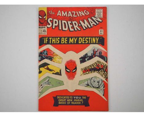 AMAZING SPIDER-MAN #31 - (1965 - MARVEL - UK Price Variant) - First appearances of Gwen Stacy, Harry Osborn, Professor Miles 