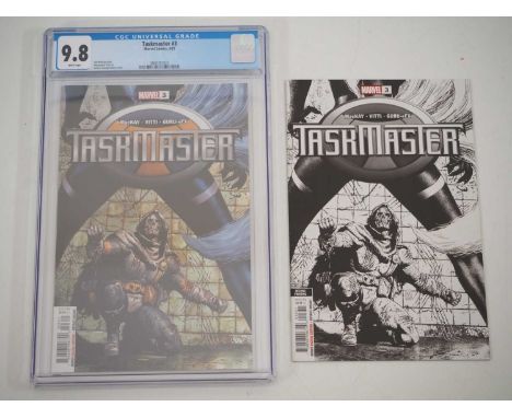 TASKMASTER #3 STANDARD COVER + 1:25 SECOND PRINT VARIANT (2 in Lot) - (2021 - MARVEL) - Includes the first appearance of Taeg