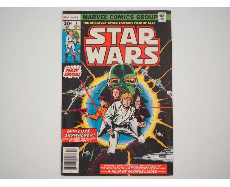 STAR WARS #1 - (1977 - MARVEL) - The First issue of Marvel Comics adaption of the blockbuster movie "Star Wars"  with multipl