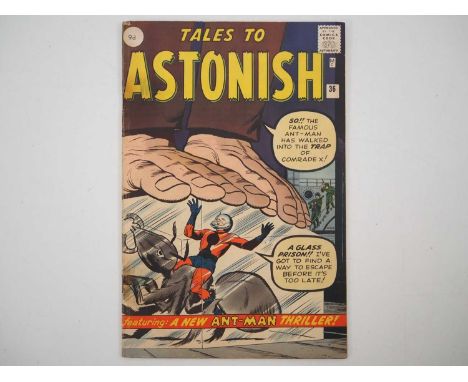 TALES TO ASTONISH #36 (1962 - MARVEL - UK Price Variant) - The second appearance of Ant-Man in costume - Cover and interior a