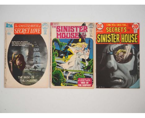 SINISTER HOUSE OF SECRET LOVE #3, 4 + SECRETS OF SINISTER HOUSE #9 (3 in Lot) - (1972 - DC) - Includes cover art by George Zi