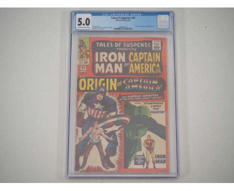 TALES OF SUSPENSE #63 (1965 - MARVEL) - GRADED 5.0(VG/FN) by CGC - The first silver age origin of Captain America with Jack K