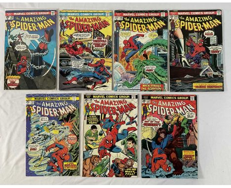 AMAZING SPIDER-MAN #139, 140, 143, 144, 146, 147, 148 (7 in Lot) - (1974/1975 - MARVEL) - Includes the first appearances of t