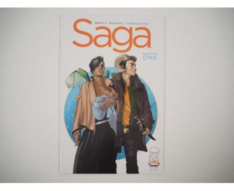 SAGA #1 (2012 - IMAGE) First issue of the Eisner award-winning space epic written by Brian K Vaughn &amp; illustrated by Fion