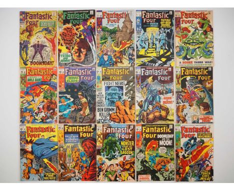 FANTASTIC FOUR #59, 78, 84, 87-90, 92-99 (15 in Lot) - (1967/1970 - MARVEL - US & UK Price Variant) - Includes the first appe
