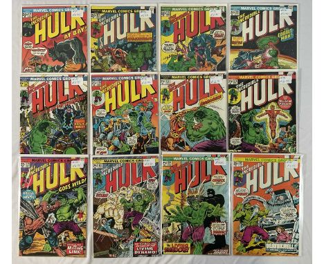 INCREDIBLE HULK #171 to 179, 183 to 185 (12 in Lot) - (1974/1975 - MARVEL) - Includes the classic battle with Adam Warlock + 