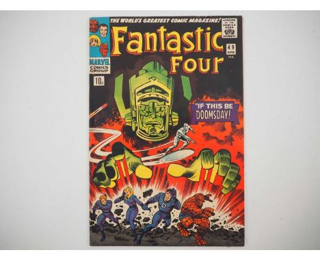 FANTASTIC FOUR #49 - (1966 - MARVEL - UK Price Variant) - Second appearance of the Silver Surfer + First full appearance of G