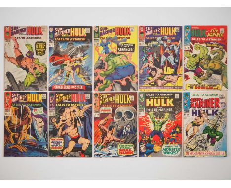 TALES TO ASTONISH #87, 88, 89, 90, 91, 92, 94, 96, 99, 100 (10 in Lot) - (1967/1968 - MARVEL - US & UK Price Variant) - Inclu