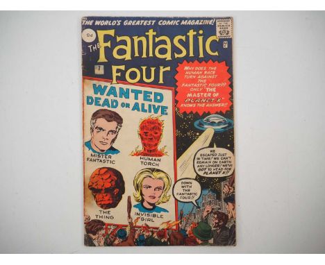 FANTASTIC FOUR #7 (1962 - MARVEL - UK Price Variant) - First appearance of Kurrgo - Jack Kirby cover and interior art - a pho