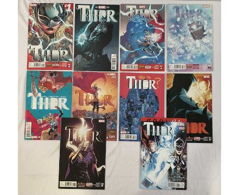 THOR VOL. 4 #1 (FIRST PRINT), #1 (1:50 VARIANT), 2, 3, 4, 5, 6, 7, 8 + VOL.4 ANNUAL #1 (10 in Lot) - (2014/2015 - MARVEL) - F