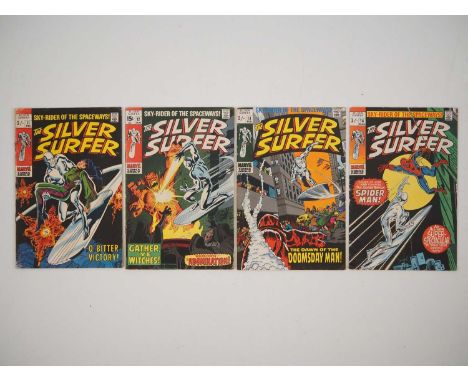 SILVER SURFER #11, 12, 13, 14 (4 in Lot) - (1969/1970 - MARVEL - US & UK Price Variant) - Includes the first appearance of Do