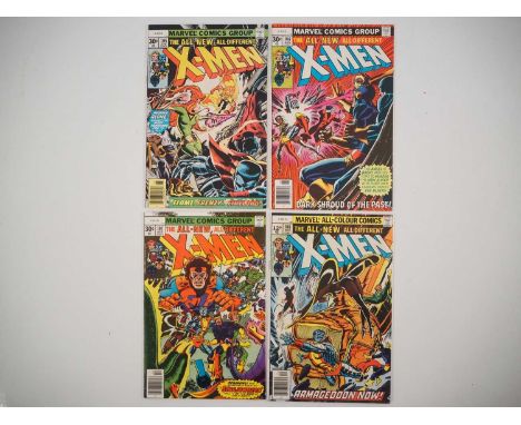 X-MEN #105, 106, 107, 108 (4 in Lot) - (1977 - MARVEL - US & UK Price Variant) - Includes the first full appearance of Liland