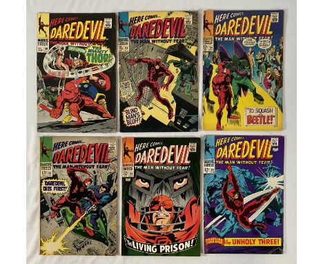DAREDEVIL #30, 31, 34, 35, 38, 39 (6 in Lot) - (1967/1968 - MARVEL - US &amp; UK Price Variant) - Includes the first appearan