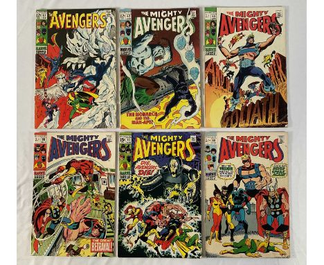 AVENGERS #61, 62, 63, 66, 67, 68 (6 in Lot) - (1969 - MARVEL - US &amp; UK Price Variant) - Includes the first appearance of 