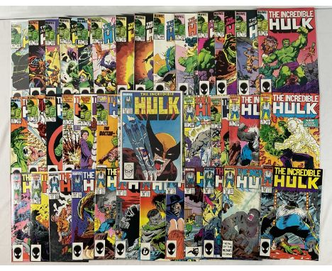 INCREDIBLE HULK #301 to 340 (40 in Lot) - (1984/1988 - MARVEL) - Includes the first full appearance of Brian Banner, the retu