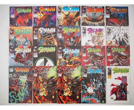 SPAWN #1, 2, 3, 4, 5, 6, 7, 8, 9, 10, 11, 12, 13, 14(x2), 15, 16(x2), 17, 21 (20 in Lot) - (1992/1994 - IMAGE) - Includes the