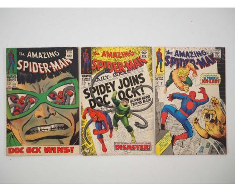 AMAZING SPIDER-MAN #55, 56, 57 (3 in Lot) - (1967/1968 - MARVEL) - Includes the first appearance of Captain George Stacy + Sp