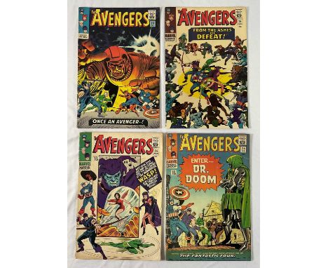 AVENGERS #23, 24, 25, 26 (4 in Lot) - (1965/1966 - MARVEL - US &amp; UK Price Variant) - Includes the first and second appear