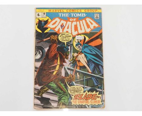 TOMB OF DRACULA #10 - (1973 - MARVEL - UK Price Variant) - HOT KEY BOOK & CHARACTER - First appearance of Blade the Vampire S