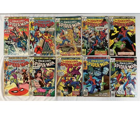 AMAZING SPIDER-MAN #171-174, 176-179, 181, 182 (10 in Lot) - (1977/1978 - MARVEL) - Includes the first appearances of Rocket 