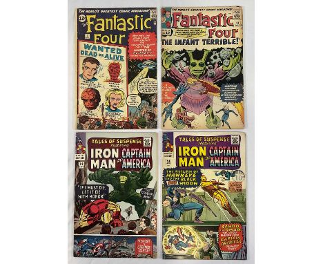 MARVEL SILVER AGE LOT (4 in Lot) - Includes FANTASTIC FOUR #7 &amp; 24 + TALES OF SUSPENSE #64 &amp; 69 - Includes the first 