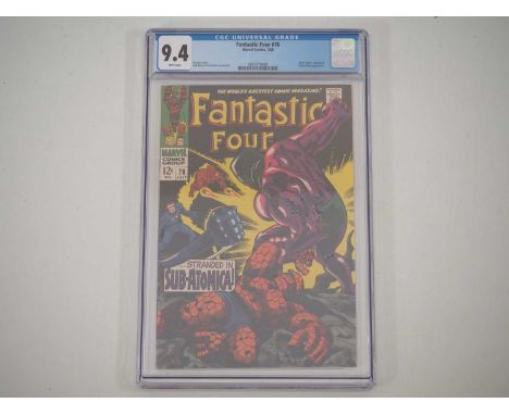 FANTASTIC FOUR #76 (1968 - MARVEL) - GRADED 9.4(NM) by CGC - Appearances by Silver Surfer, Galactus & Psycho-Man - Cover and 