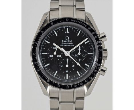 A GENTLEMAN'S STAINLESS STEEL OMEGA SPEEDMASTER PROFESSIONAL "MOONWATCH" CHRONOGRAPH BRACELET WATCHDATED 2009, REF. 3570.50.0