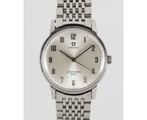 A GENTLEMAN'S STAINLESS STEEL OMEGA SEAMASTER 600 BRACELET WATCHCIRCA 1965, REF. 135.011Movement: 17J, manual wind, cal. 601,