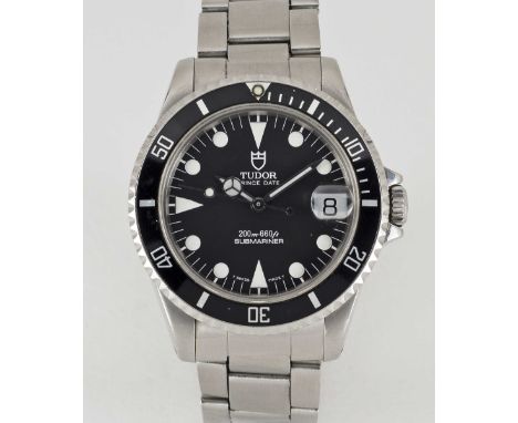 A MID SIZE STAINLESS STEEL ROLEX TUDOR PRINCE DATE SUBMARINER BRACELET WATCHCIRCA 1995, REF. 75190Movement: 25J, automatic, q