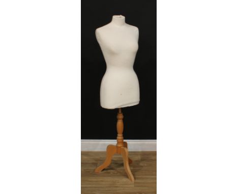A mannequin, tripod base, 136cm high 