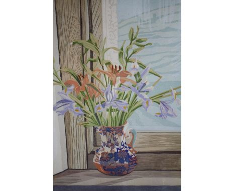Print titled a 'Vase of Tiger Lillies'. Signed lower right 'Rosalind'. Numbered 25 from an edition of 30. Framed and glazed. 