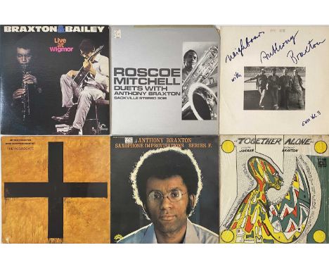 ANTHONY BRAXTON AND RELATED - LP COLLECTION. A fine collection of 30 jazz LPs by Anthony Braxton and related. Titles include 