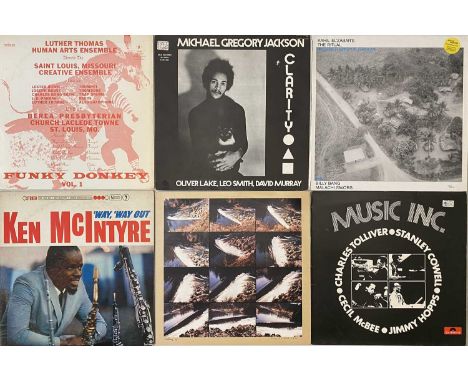 JAZZ - LP COLLECTION (AVANT/ FREE/ CONTEMPORARY). A super collection of around 19 jazz LPs. Artists/ titles include Kahil El'