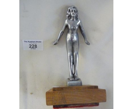 Art Deco chrome lady car mascot