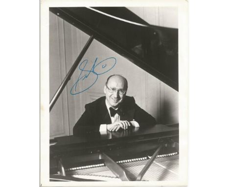 Sammy Cahn signed 10x8 b/w photo. June 18, 1913, January 15, 1993 was an American lyricist, songwriter and musician. He is be