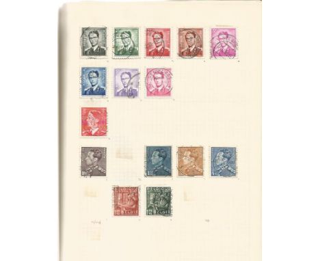 Stamp collection in 5 albums. Contains old British commonwealth, old Europe and old world airmails. Good condition.  All sign