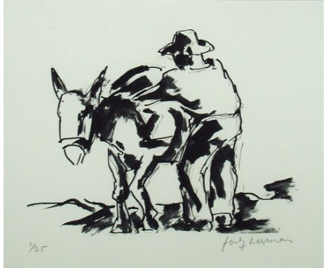 § Josef Herman (Polish/British, 1911-2000) Scenes of South American Life signed in pencil lower right "Josef Herman" and numb