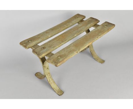 A Small Vintage Rectangular Stand, 19cms Wide