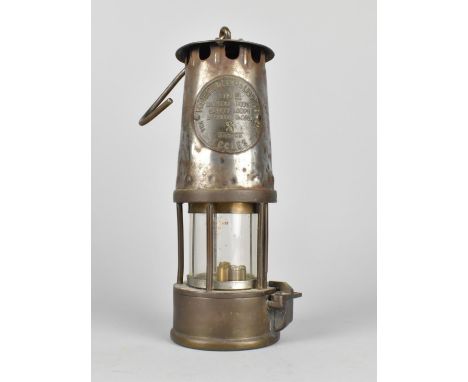 A Vintage Miners Safety Lamp by The Protector Lamp and Lighting Company, Eccles Type SL 