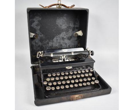 A Vintage Royal Junior Manual Portable Typewriter 