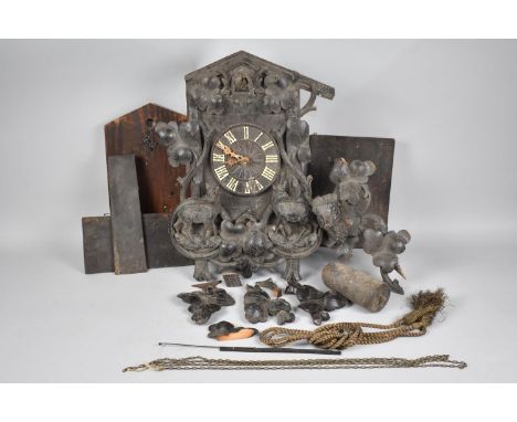 A Late 19th/Early 20th Century Black Forest Wall Hanging Cuckoo Clock for Complete Restoration 