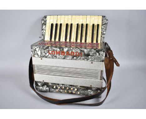 A Vintage German Piano Accordion, The "Lombardi", 32cms Wide 