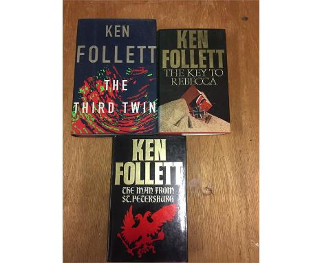 3 Ken Follett first edition books