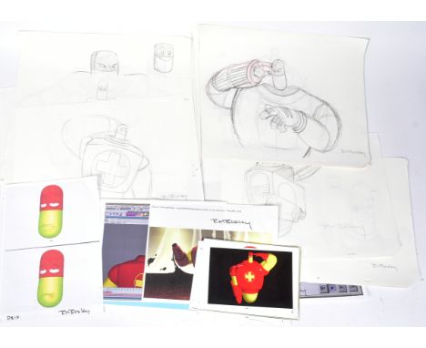 Richard Bazley Collection - Osmosis Jones (2001) - a collection of original drawings, model sheets and sketches for the chara